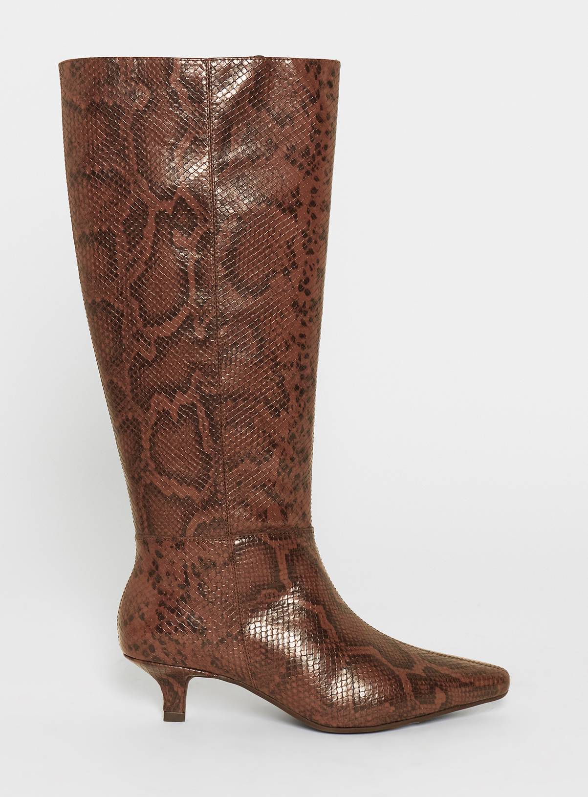 JD WILLIAMS Pointed Kitten Heel Knee Boot Wide Fit 9 - Image 3